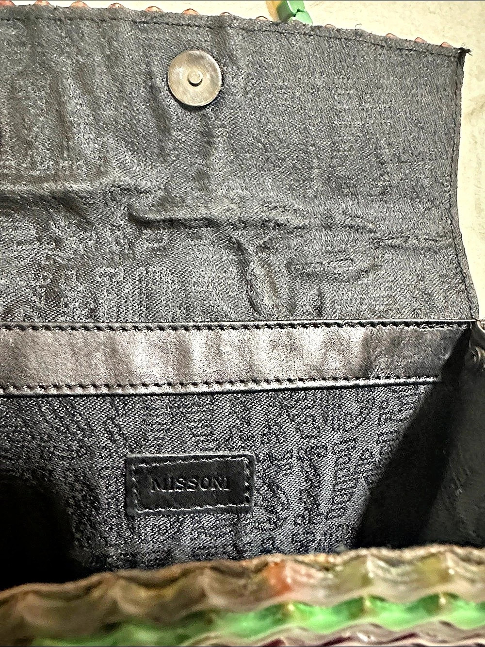 MISSONI Multicolor & Black Geometric Crossbody Bag - Picture 5 of 6
